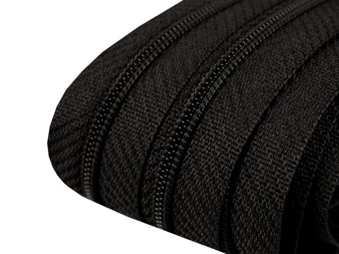 Zips špirálový 3 mm metráž čierny - Image 2