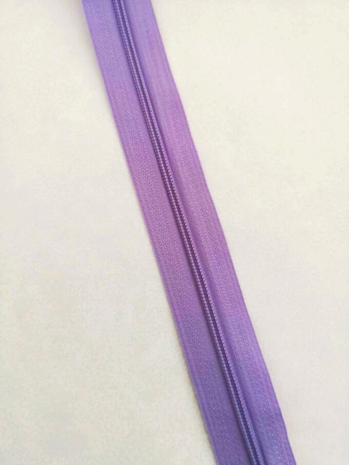 Zips špirálový 3 mm metráž fialový