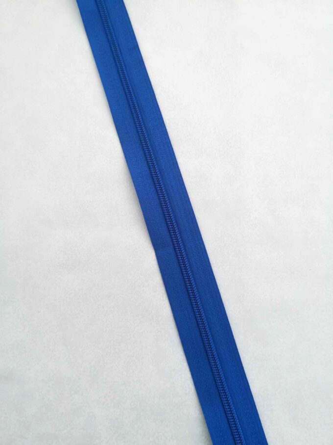 Zips špirálový 3 mm metráž modrý
