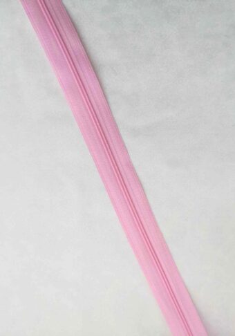 Zips špirálový 3 mm metráž svetloružový
