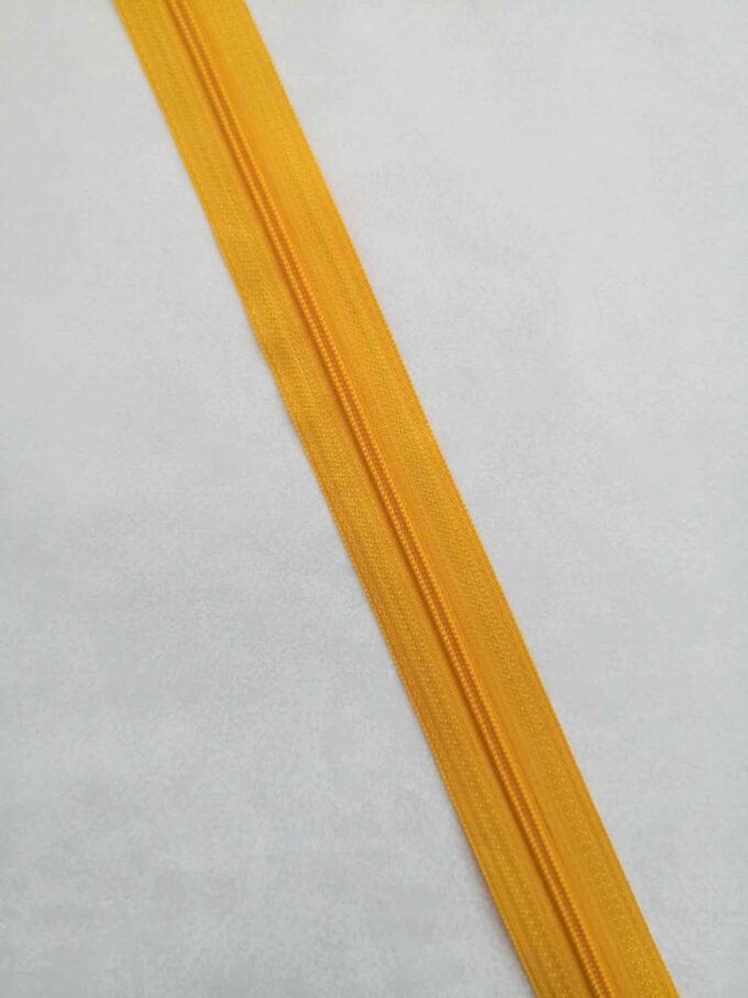 Zips špirálový 3 mm metráž žltý