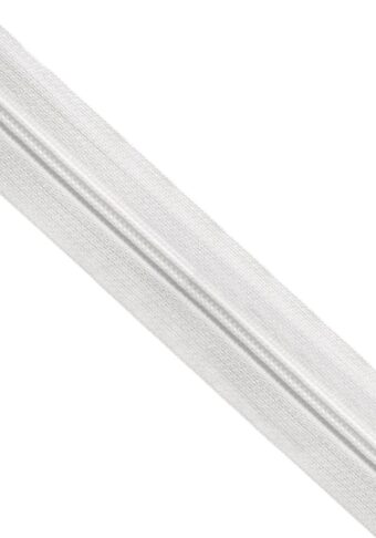 Zips špirálový 5 mm metráž biely