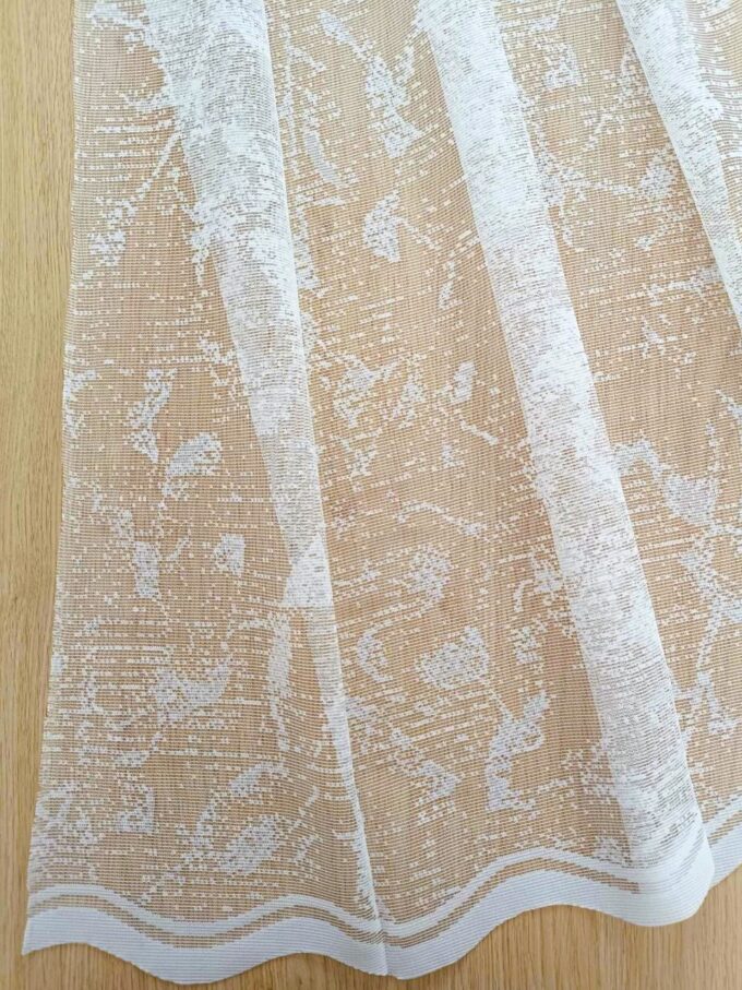Záclona metráž V428 výška150cm biela