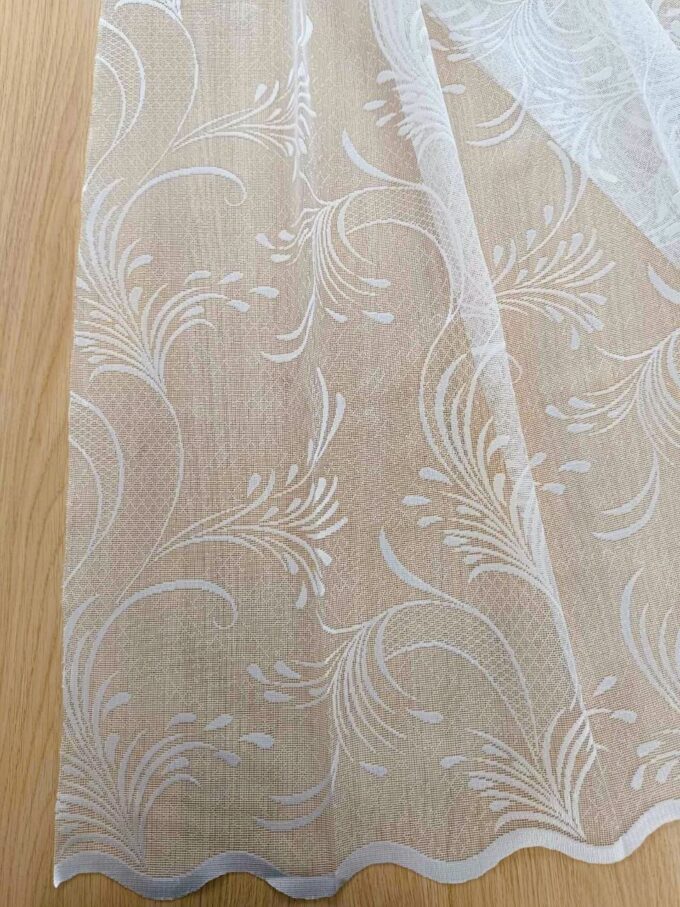 Záclona metráž V563 výška 250cm biela