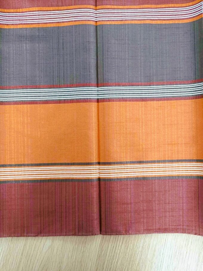 Tkaná organza S066-19 šírka 145cm oranžovohnedá - Image 2