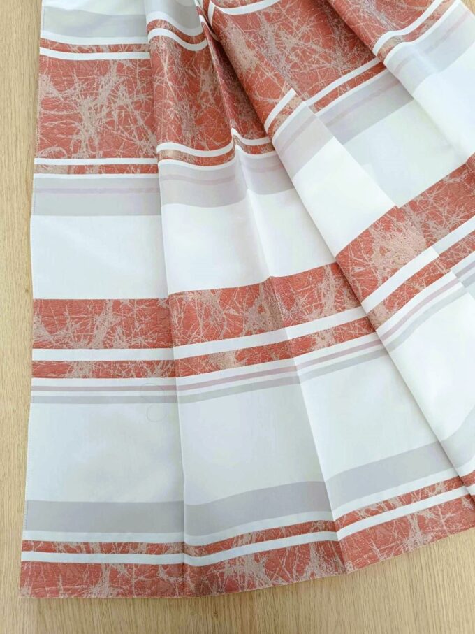 Žakarová dekoračná látka S967-87 šírka 150cm terra