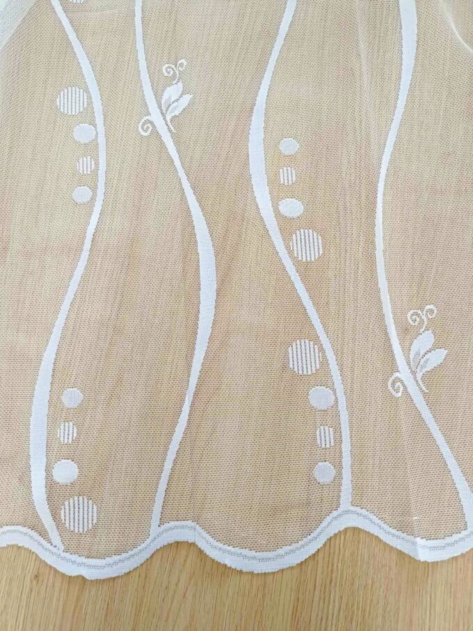 Záclona metráž V124 výška 250cm biela - Image 2